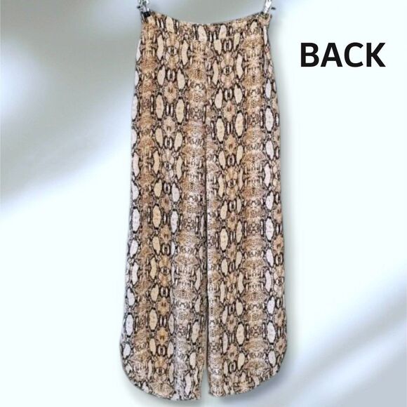 Sage The Label Wide Leg Palazzo Pants Sexy Python Print Womens Medium LA474485 - Picture 3 of 10